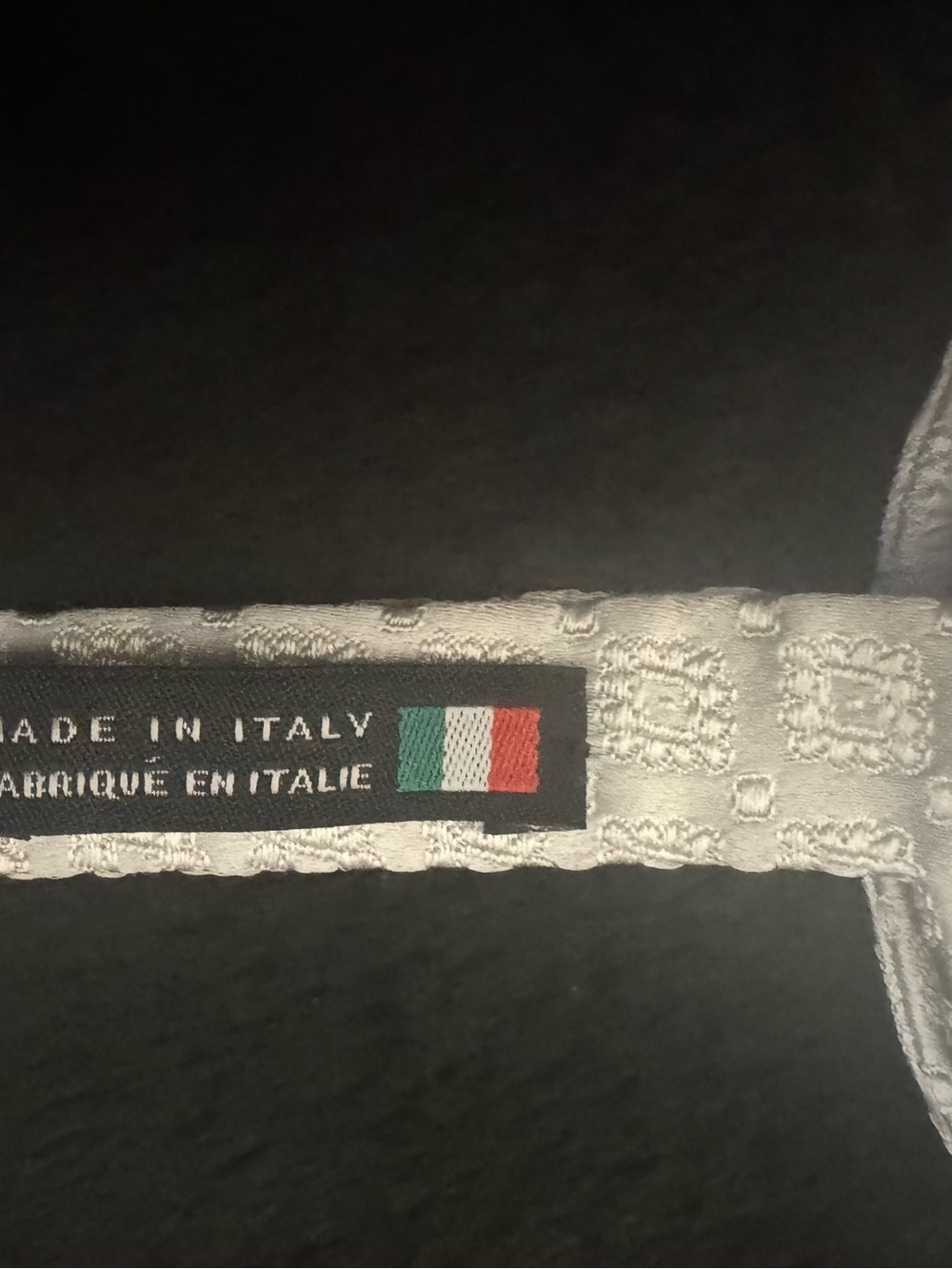 le chateau brand new Silk Ivory Bow Tie for men. Made in Italy